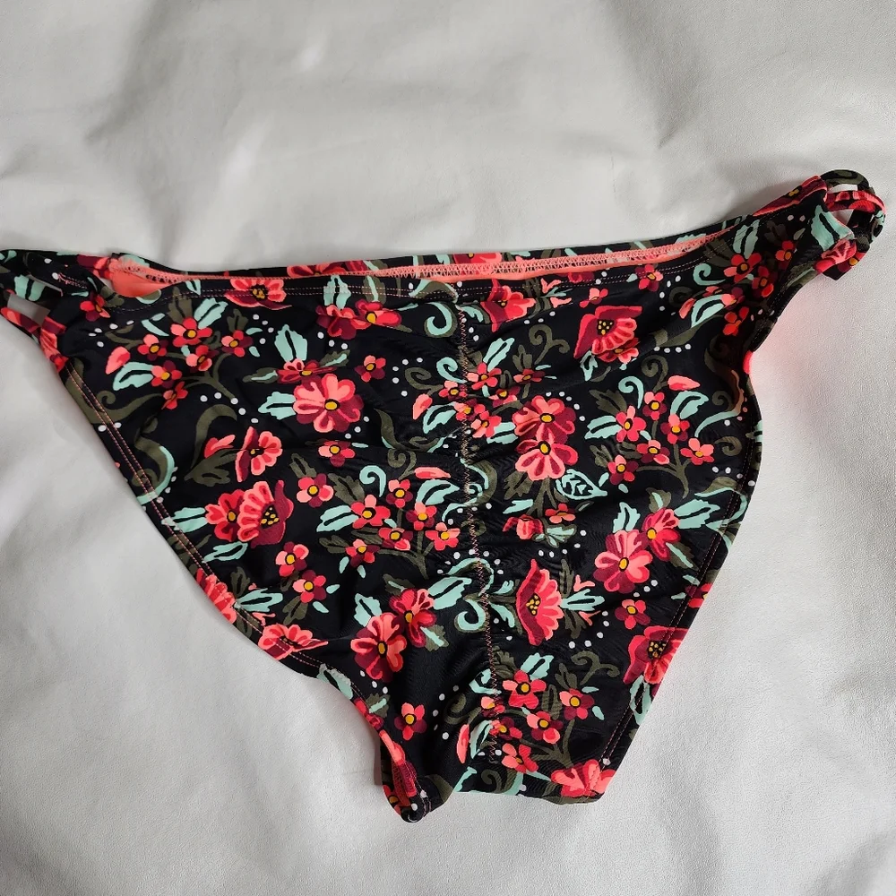 Xhilaration Swim Bikinis LOT of 3  Colorful Cheeky / High Leg Bottom Size XL NWT